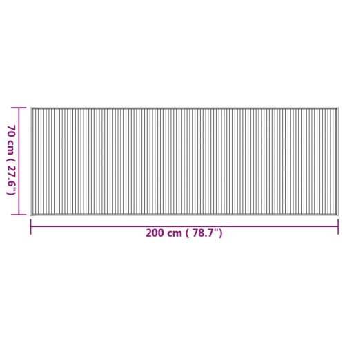 Tepih pravokutni prirodni 70 x 200 cm od bambusa - Prirodna 70 x 200 cm Cijena