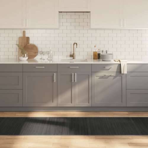 Tepih pravokutni sivi 70 x400 cm od bambusa - Siva 70 x 400 cm Cijena