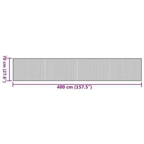 Tepih pravokutni sivi 70 x400 cm od bambusa - Siva 70 x 400 cm Cijena