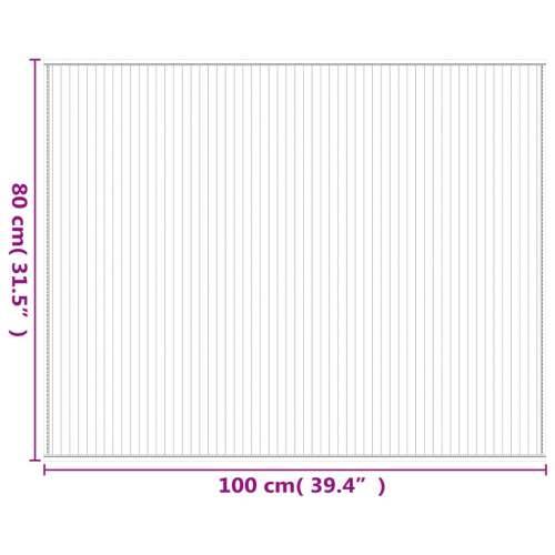 Tepih pravokutni svijetli prirodni 80 x 100 cm od bambusa - svijetla prirodna 80 x 100 cm Cijena
