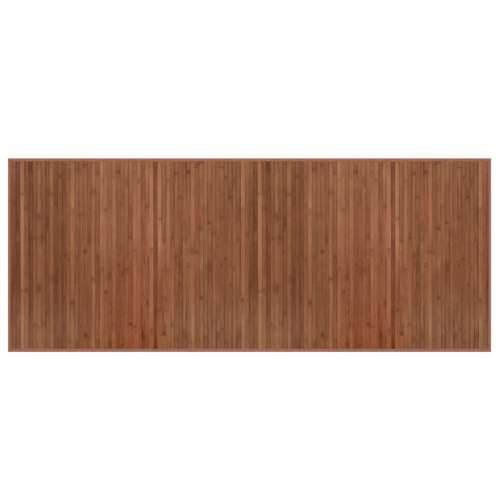 Tepih pravokutni smeđi 80 x 200 cm od bambusa - Smeđa 80 x 200 cm Cijena
