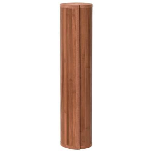 Tepih pravokutni smeđi 80 x 200 cm od bambusa - Smeđa 80 x 200 cm Cijena
