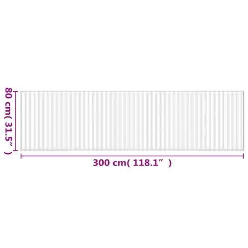 Tepih pravokutni svijetli prirodni 80 x 300 cm od bambusa - svijetla prirodna 80 x 300 cm Cijena