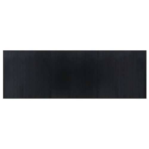 Tepih pravokutni crni 100 x 300 cm od bambusa - Crna 100 x 300 cm Cijena