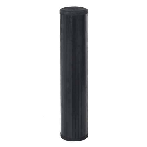 Tepih pravokutni crni 100 x 300 cm od bambusa - Crna 100 x 300 cm Cijena