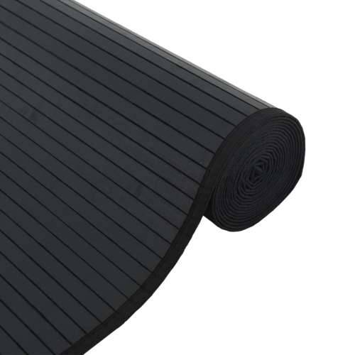 Tepih pravokutni crni 100 x 300 cm od bambusa - Crna 100 x 300 cm Cijena
