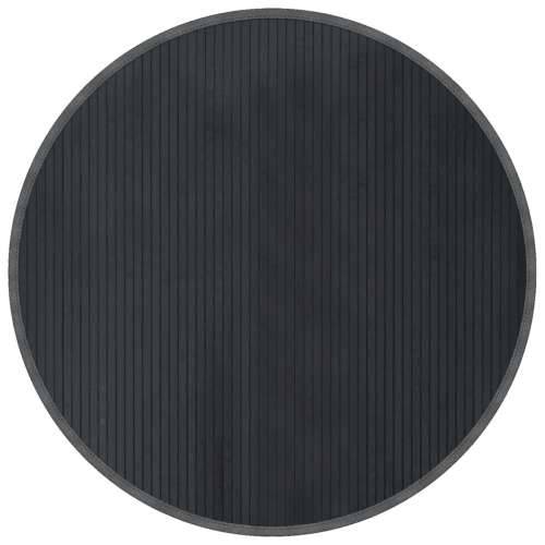Okrugli tepih sivi 100 cm od bambusa - Siva 100 cm Cijena
