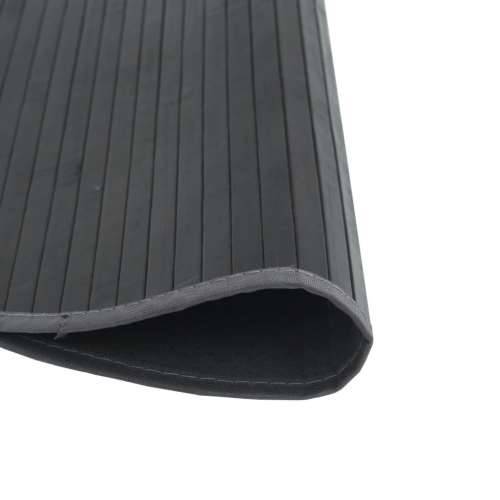 Okrugli tepih sivi 100 cm od bambusa - Siva 100 cm Cijena