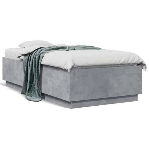 Okvir kreveta boja betona 75x190 cm od konstruiranog drva Beton siva 75 x 190 cm Cijena