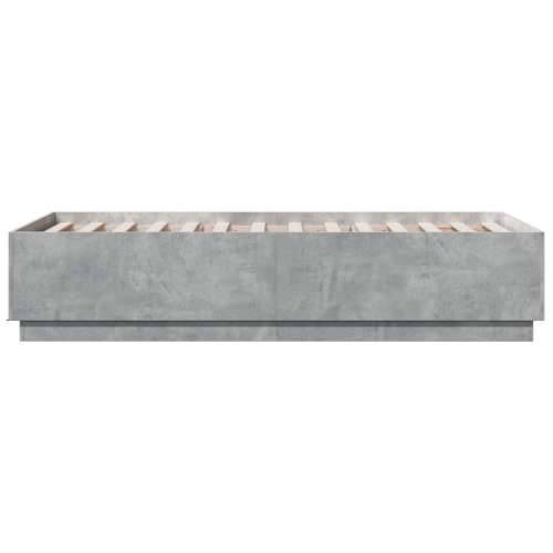 Okvir kreveta boja betona 75x190 cm od konstruiranog drva Beton siva 75 x 190 cm Cijena