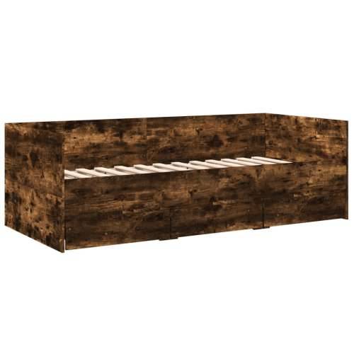 Dnevni krevet s ladicama bez madraca boja hrasta 90x200 cm - Dimljeni hrast 90 x 200 cm Cijena