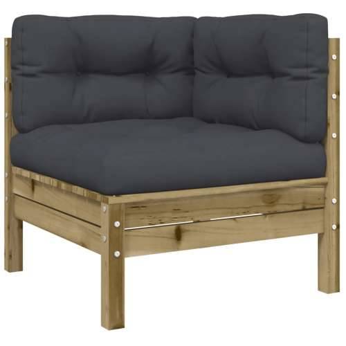 Vrtna garnitura - 9-dijelni set vrtnih sofa s jastucima od impregnirane borovine - Prirodno impregnirano 1 Cijena