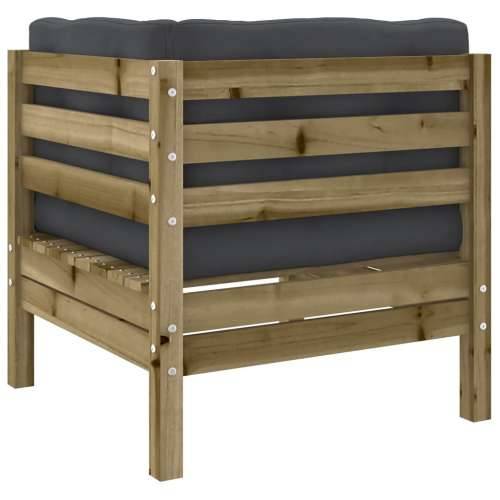 Vrtna garnitura - 9-dijelni set vrtnih sofa s jastucima od impregnirane borovine - Prirodno impregnirano 1 Cijena