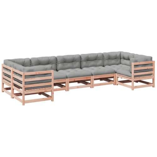 Vrtna garnitura - 7-dijelni set vrtnih sofa s jastucima masivno drvo duglazije - Prirodni douglas s jastučićem 1 Cijena