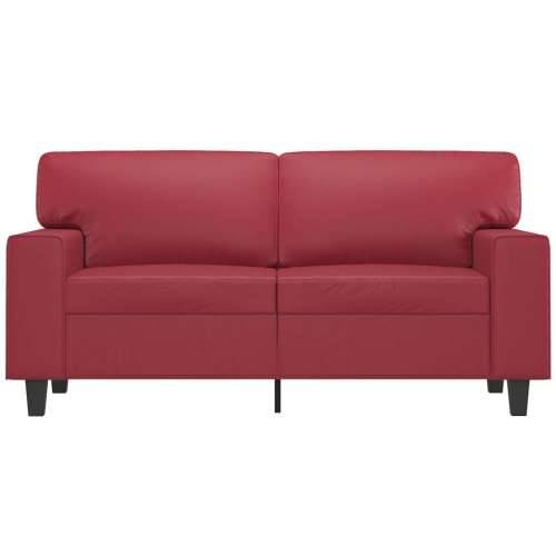Dvosjed od tkanine crvena boja vina 120 cm od umjetne kože - boja crnog vina 120 cm Cijena