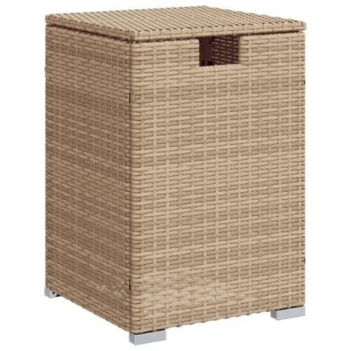 Pokrovni stol za spremnik propana bež 40x40x60 cm od poliratana - Bež 1 Cijena