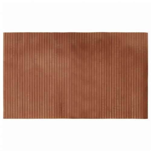 Tepih pravokutni smeđi 60 x 100 cm od bambusa - Smeđa 60 x 100 cm Cijena