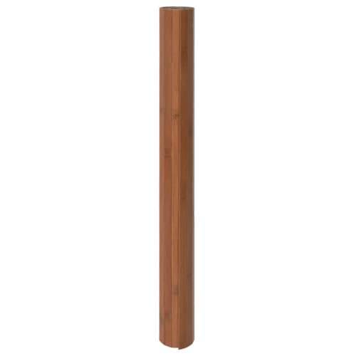Tepih pravokutni smeđi 60 x 100 cm od bambusa - Smeđa 60 x 100 cm Cijena