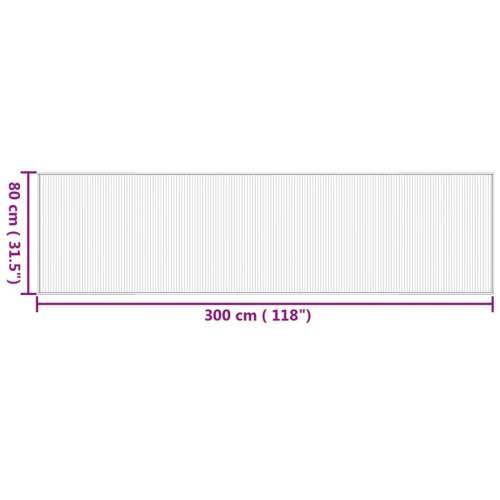 Tepih pravokutni prirodni 80 x 300 cm od bambusa - Prirodna 80 x 300 cm Cijena