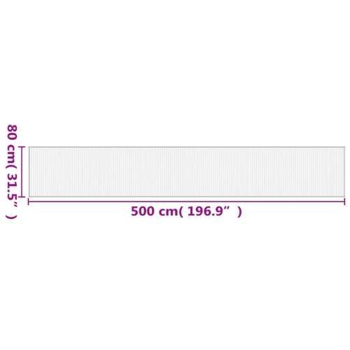 Tepih pravokutni crni 80 x 500 cm od bambusa - Crna 80 x 500 cm Cijena