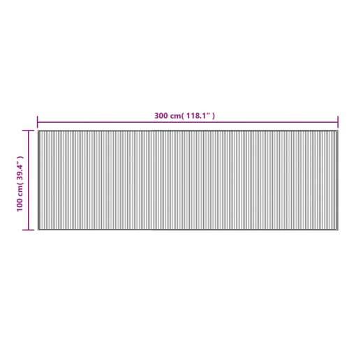 Tepih pravokutni tamnosmeđi 100 x 300 cm od bambusa - Tamno smeđa 100 x 300 cm Cijena