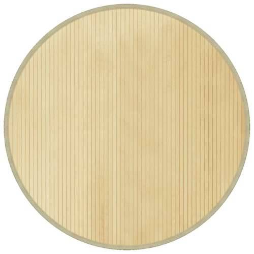 Okrugli tepih svijetli prirodni 100 cm od bambusa - svijetla prirodna 100 cm Cijena
