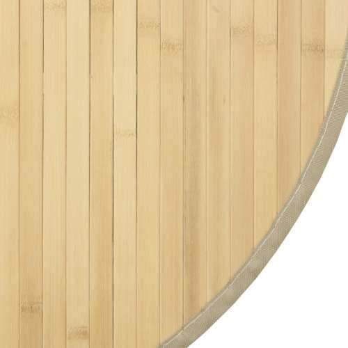 Okrugli tepih svijetli prirodni 100 cm od bambusa - svijetla prirodna 100 cm Cijena