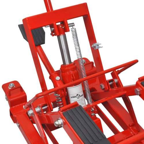 Crvena hidraulična dizalica za motocikl/četverokotač do 680 kg Cijena