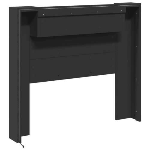 Ormarić za uzglavlje s LED svjetlima crni 120x16,5x103,5 cm - Crna 120 x 16.5 x 103.5 cm 1 Cijena