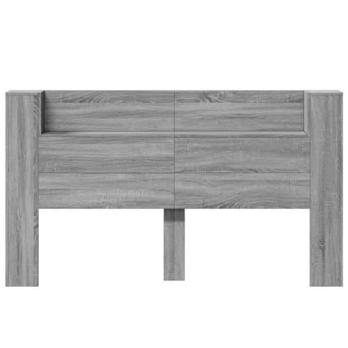 Ormarić za uzglavlje LED sivom sonomom 180x16,5x103,5 cm - Sivi hrast sonoma 180 x 16.5 x 103.5 cm 1 Cijena