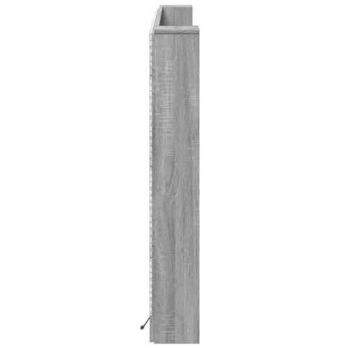 Ormarić za uzglavlje LED sivom sonomom 180x16,5x103,5 cm - Sivi hrast sonoma 180 x 16.5 x 103.5 cm 1 Cijena