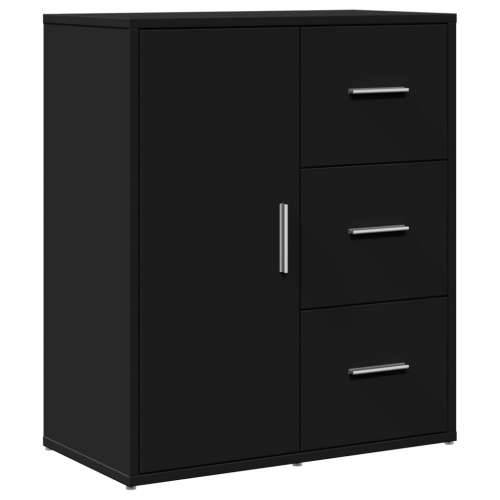 Komoda crna 60 x 31 x 70 cm od konstruiranog drva - Crna 1 Cijena