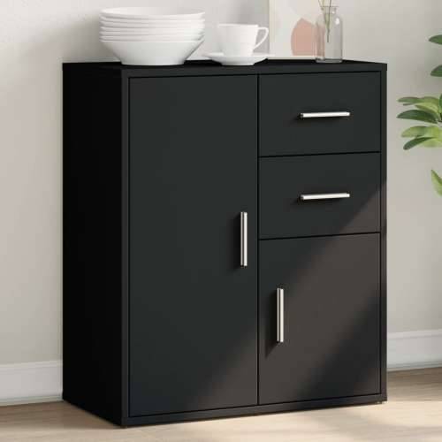 Komoda crna 60 x 31 x 70 cm od konstruiranog drva - Crna 1 Cijena