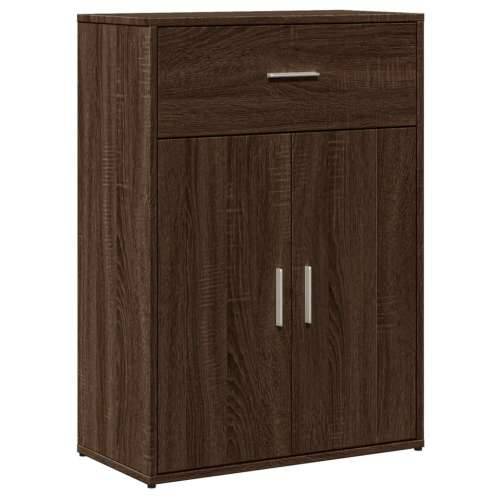 Komoda boja smeđeg hrasta 60x30x84 cm od konstruiranog drva - Bijela 1 Cijena