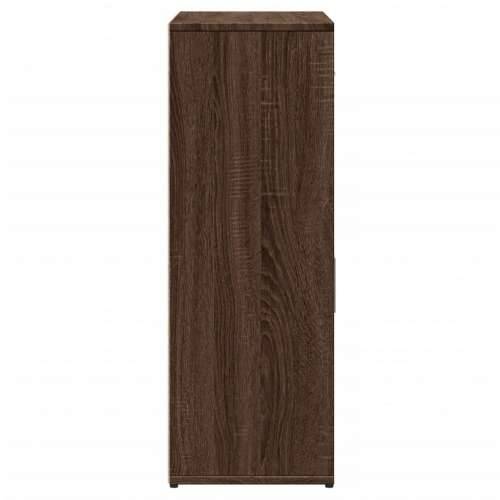 Komoda boja smeđeg hrasta 60x30x84 cm od konstruiranog drva - Bijela 1 Cijena