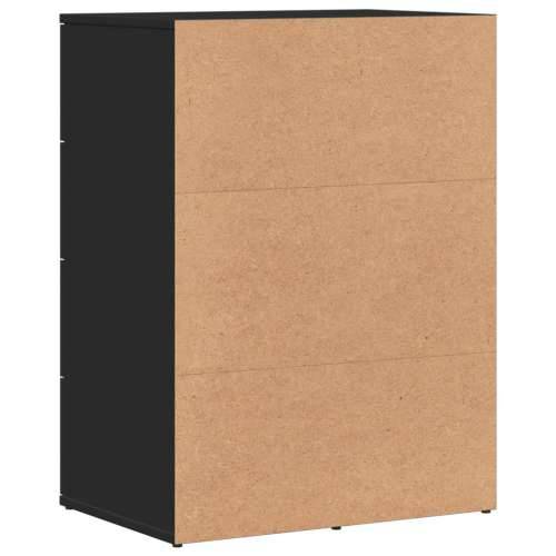 Komoda crna 59x39x80 cm od konstruiranog drva Crna 1 Cijena