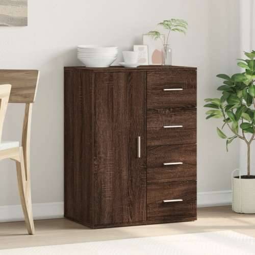 Komoda boja smeđeg hrasta 59x39x80 cm od konstruiranog drva - Smeđi hrast 1 Cijena