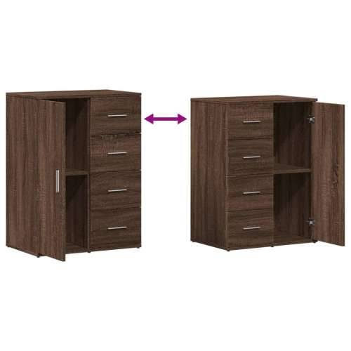 Komoda boja smeđeg hrasta 59x39x80 cm od konstruiranog drva - Smeđi hrast 1 Cijena