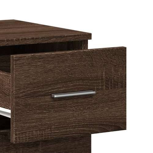 Komoda boja smeđeg hrasta 59x39x80 cm od konstruiranog drva - Smeđi hrast 1 Cijena