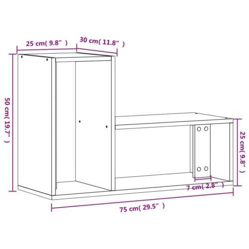 TV ormarići 2 kom boja hrasta 75x30x50 cm od konstruiranog drva - sonoma hrast 1 75 cm Cijena
