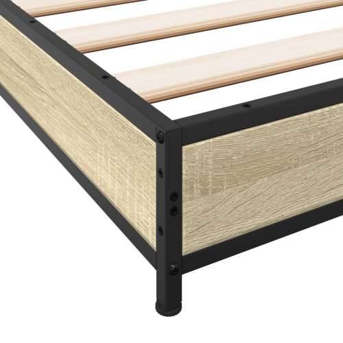 Okvir za krevet boja hrasta 135x190cm konstruirano drvo i metal - sonoma hrast 135 x 190 cm 14.5 cm Cijena