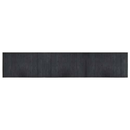 Tepih pravokutni sivi 60 x 300 cm od bambusa - Siva 60 x 300 cm Cijena