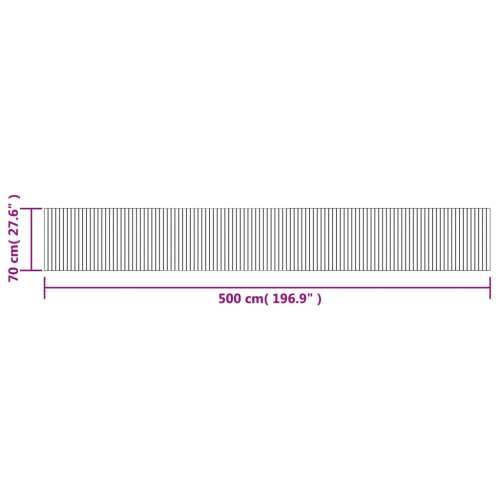 Tepih pravokutni sivi 70 x 500 cm od bambusa - Siva 70 x 500 cm Cijena