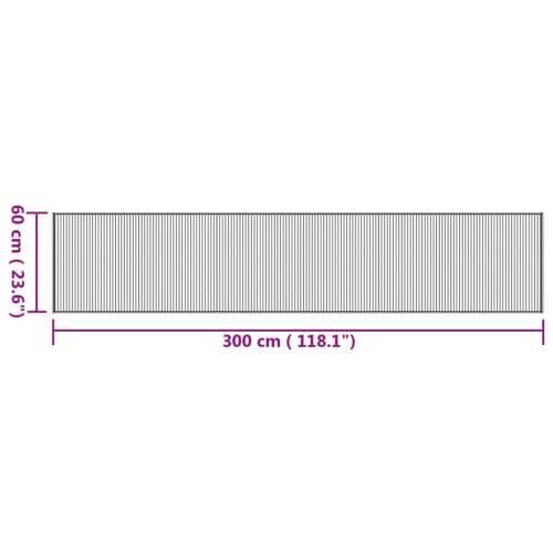 Tepih pravokutni prirodni 60 x 300 cm od bambusa - Prirodna 60 x 300 cm Cijena