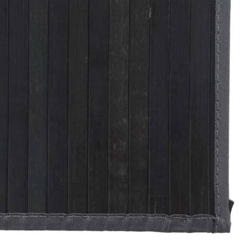 Tepih pravokutni crni 80 x 200 cm od bambusa - Crna 80 x 200 cm Cijena