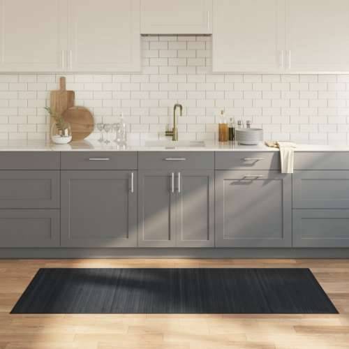 Tepih pravokutni sivi 80 x 200 cm od bambusa - Siva 80 x 200 cm Cijena