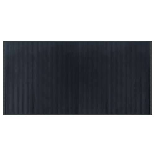 Tepih pravokutni sivi 100 x 200 cm od bambusa - Siva 100 x 200 cm Cijena