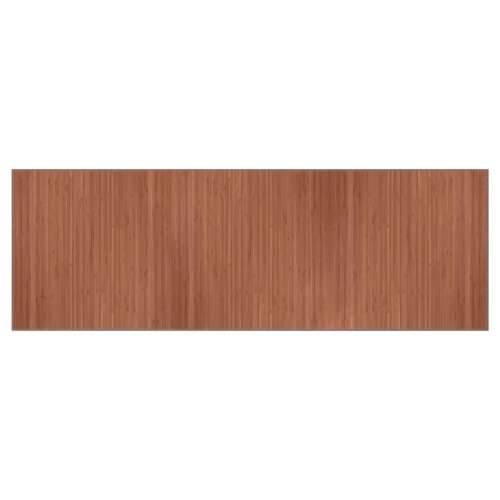 Tepih pravokutni smeđi 100 x 300 cm od bambusa - Smeđa 100 x 300 cm Cijena