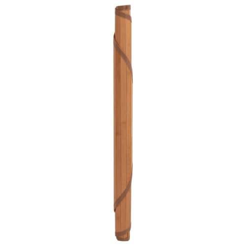 Okrugli tepih smeđi 100 cm od bambusa - Smeđa 100 cm Cijena
