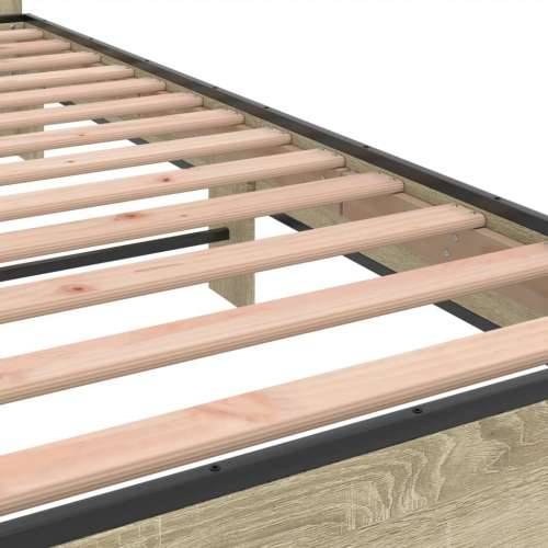 Okvir za krevet boja hrasta 75x190 cm konstruirano drvo i metal - sonoma hrast 75 x 190 cm Cijena